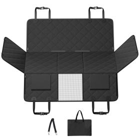 Back Seat Extender for Dogs,Dog Hammock for Car Back seat, Dog Car Seat Cover with Hard Bottom Dog Car Seat Bed 53"x24.8"
