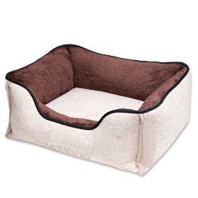 bedTouchdog 'Felter Shelter' Luxury Designer Premium Dog Bed (Color: Beige, size: medium)